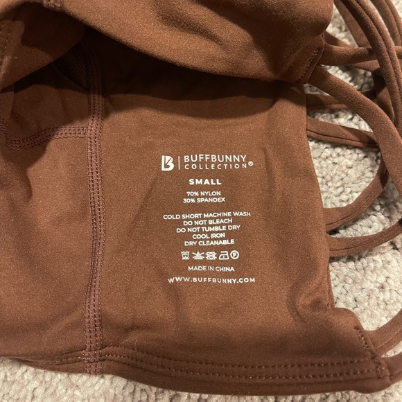 BuffBunny Strappy Ivy Crop Tops in Black and Brown - Picture 8 of 8